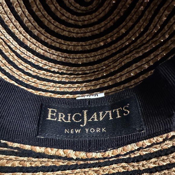 Erick Jarvis Black and Tan Striped Margot Hat - Picture 6 of 9